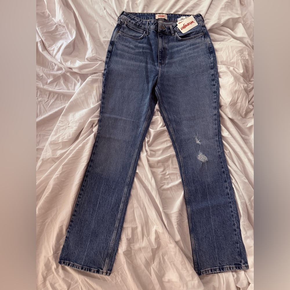 NWT Wrangler Women's High Rise Bold Boot Jeans in Deep Blue 10/30x32